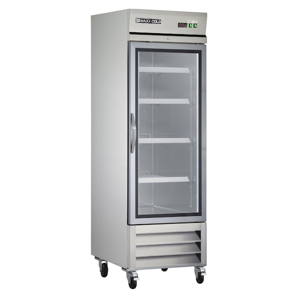 Maxx Cold Reach-In Refrigerator, Glass Door, Bottom Mount 23 CUFT MXCR-23GD - main